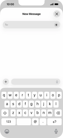 Press To: and key in the first letters of the recipient's name.