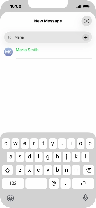 Press the required contact.
