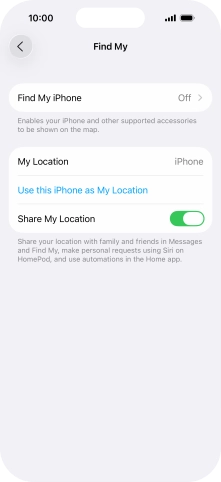 Press Find My iPhone.