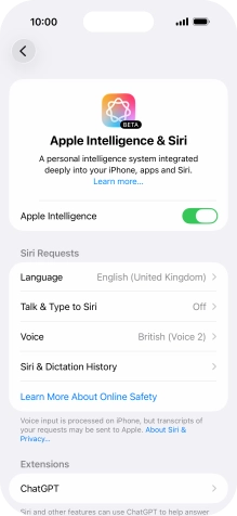 Press Talk & Type to Siri. Press Talk & Type to Siri.