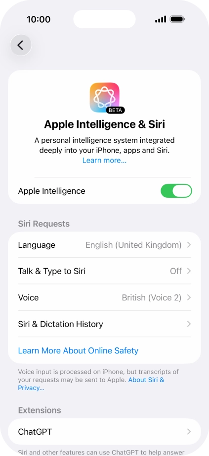 Press Talk & Type to Siri. Press Talk & Type to Siri.