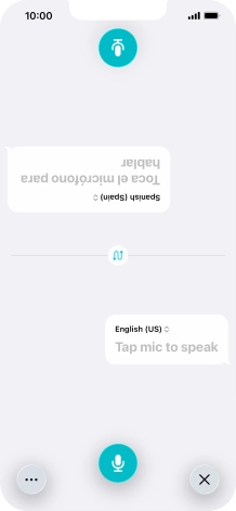 Press the end icon to end two-way view.