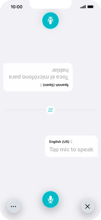 Press the end icon to end two-way view.