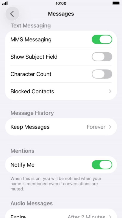 Press the Home key to return to the home screen.