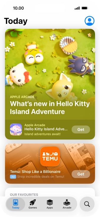 Press the search icon.