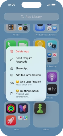 Press Don't Require Passcode.