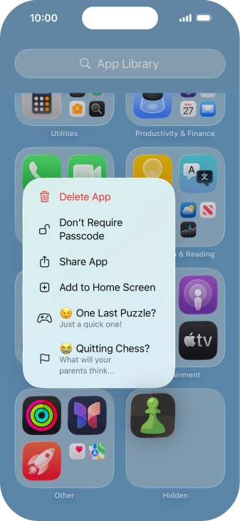 Press Don't Require Passcode.