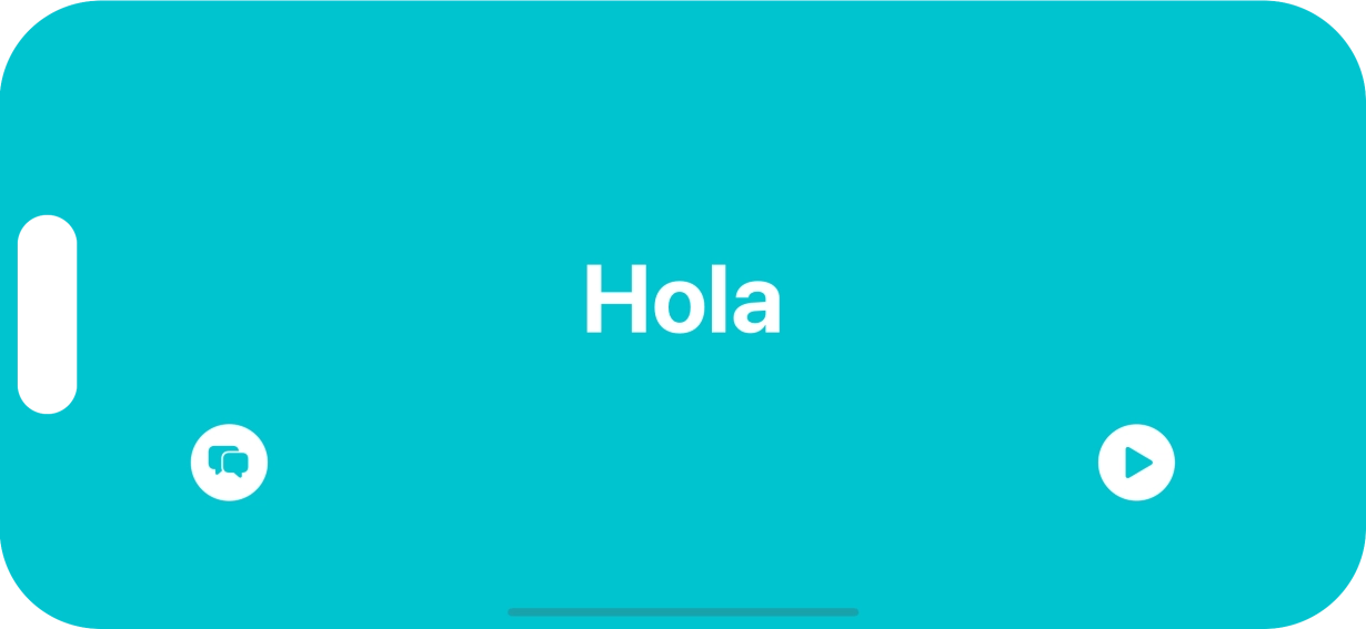 Press the split view icon to go back to display of both languages.