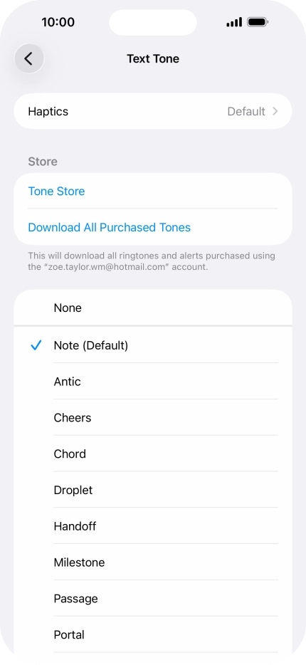 Press the required message tones to hear them. Press the required message tones to hear them.