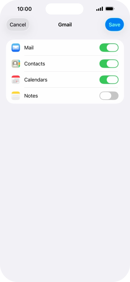 If this screen is displayed, you email account has been recognised and set up automatically. Follow the instructions on the screen to key in more information and finish setting up your email account.
