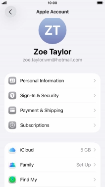 Press the Home key to return to the home screen.