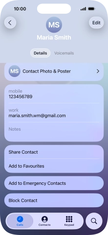 Press Block Contact.