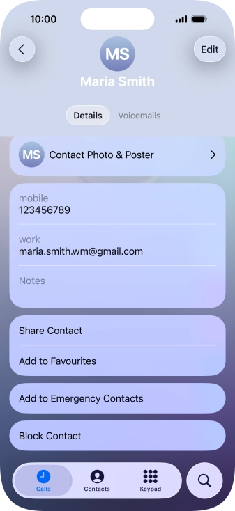 Press Block Contact.