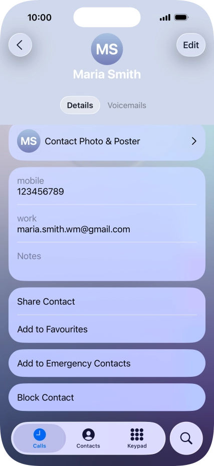 Press Block Contact.