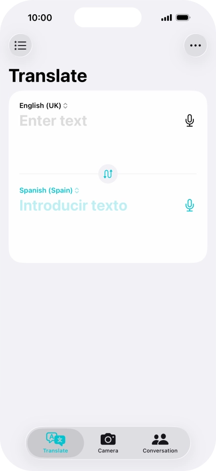 Press the first drop down list.
