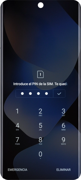 Si lo solicita el teléfono, introduce el código PIN y pulsa el icono de aceptar. Si lo solicita el teléfono, introduce el código PIN y pulsa el icono de aceptar.