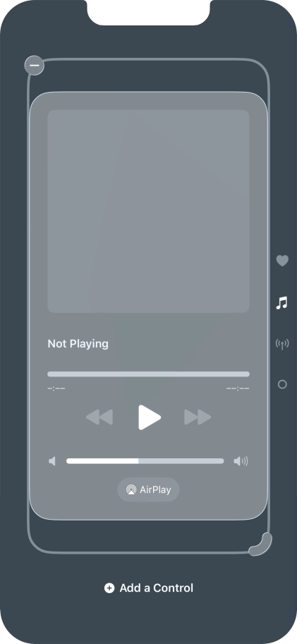 Press the remove icon on the required Control Centre page to remove it from Control Centre. Press the remove icon on the required Control Centre page to remove it from Control Centre.