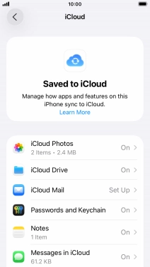 Press the required app. Press the required app.