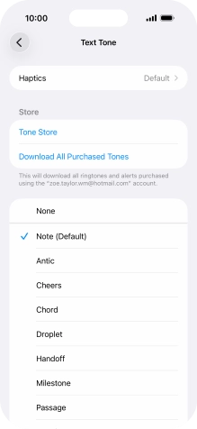 Press the required message tones to hear them.