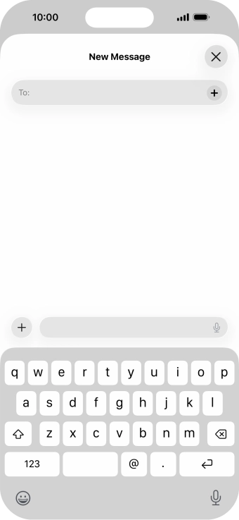 Press To: and key in the first letters of the recipient's name.