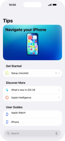 Slide your finger upwards starting from the bottom of the screen to return to the home screen.