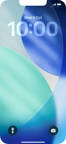 Slide your finger upwards starting from the bottom of the screen.