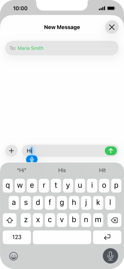 Press the microphone icon to end dictation. Press the microphone icon to end dictation.