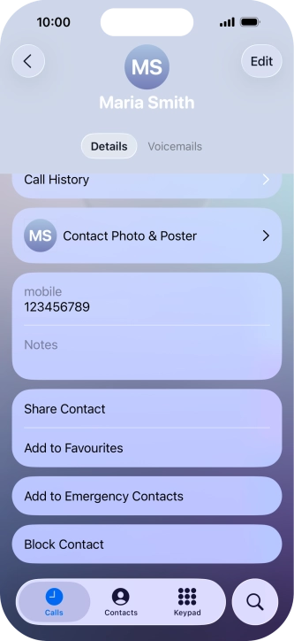 Press Block Contact.