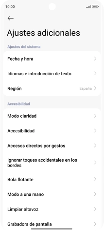 Pulsa Fecha y hora. Pulsa Fecha y hora.
