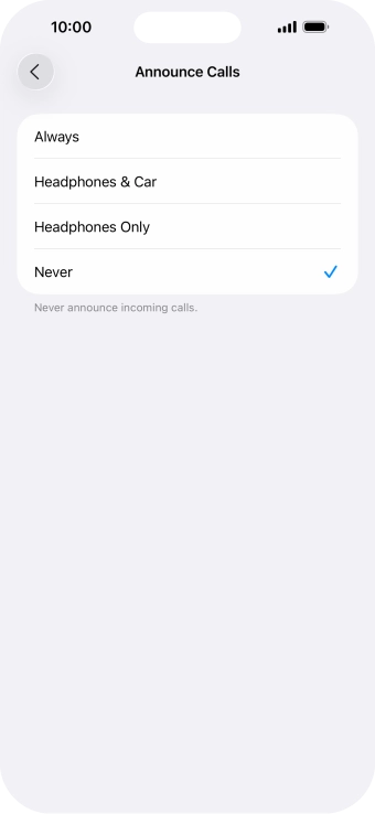 Press Always to turn on the function when silent mode is turned off.