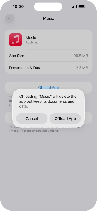 Press Offload App.
