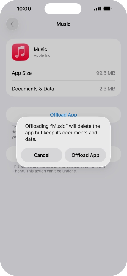 Press Offload App.