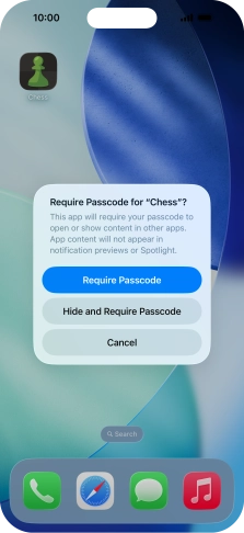 Press Require Passcode.