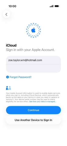 Press Continue. Press Continue.