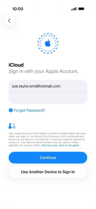Press Continue. Press Continue.