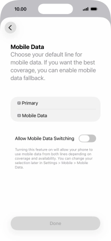 Press the required price plan.