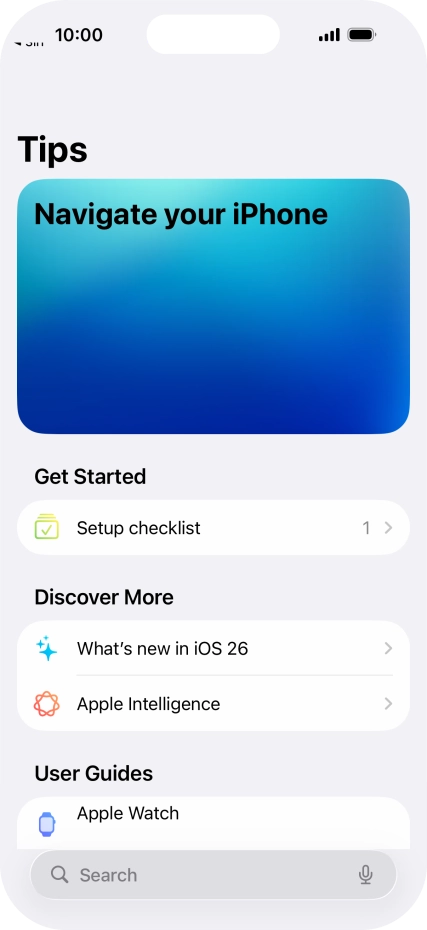 Slide your finger upwards starting from the bottom of the screen to return to the home screen.