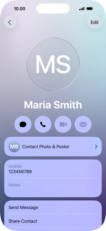 Slide your finger upwards starting from the bottom of the screen to return to the home screen.