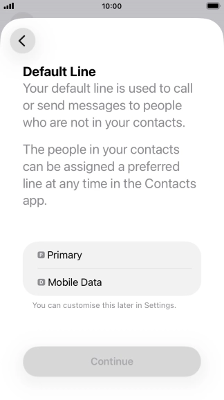 Press the required price plan. Press the required price plan.