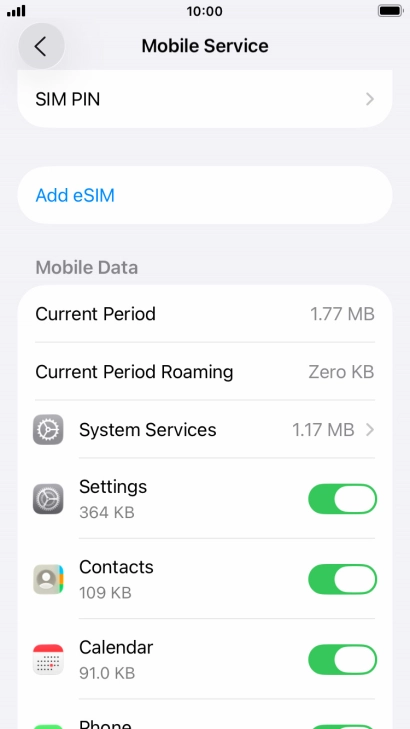 Press Add eSIM. Press Add eSIM.