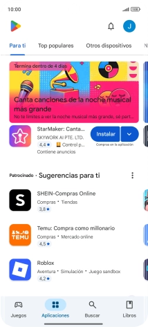 Pulsa el icono de perfil.