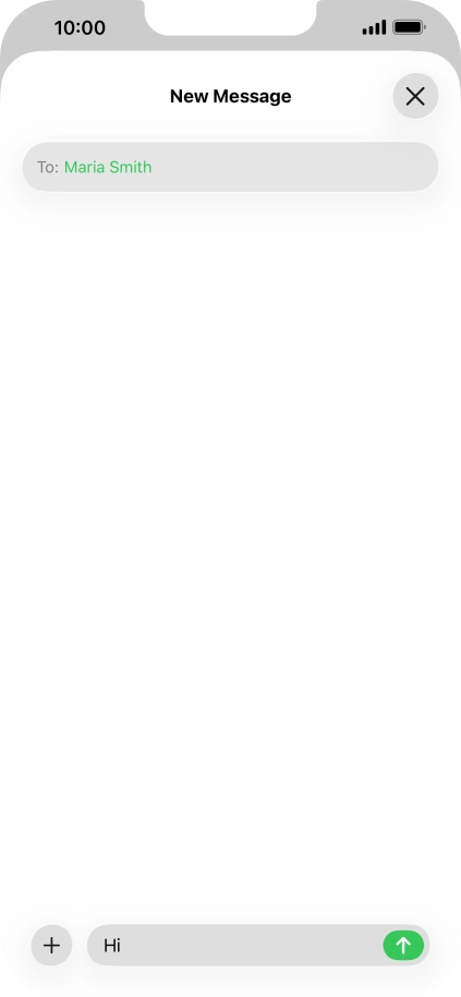 Press the send icon.