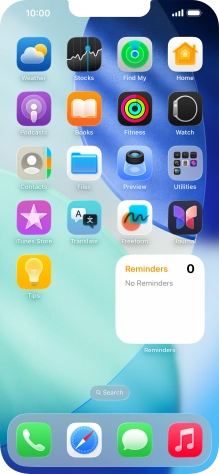 If you're using a Widget Stack: slide up or down on the stack to select the required widget.