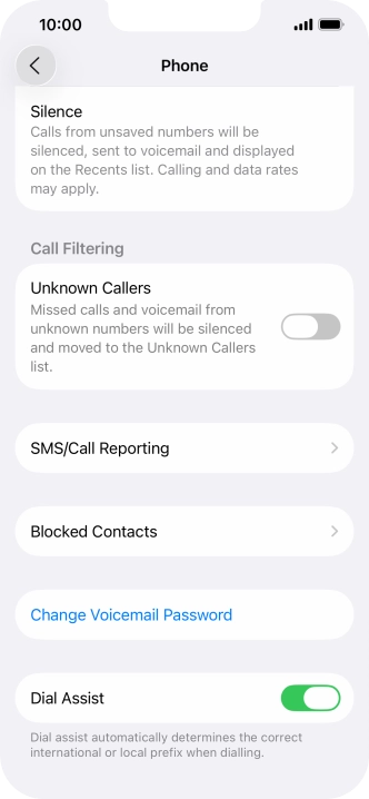 Press Silence to turn on the function.