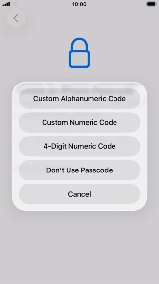 Follow the instructions on the screen to turn on use of phone lock code or press Don't Use Passcode. Follow the instructions on the screen to turn on use of phone lock code or press Don't Use Passcode.