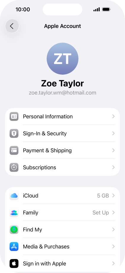 Press iCloud. Press iCloud.