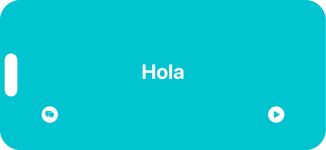 Press the split view icon to go back to display of both languages.