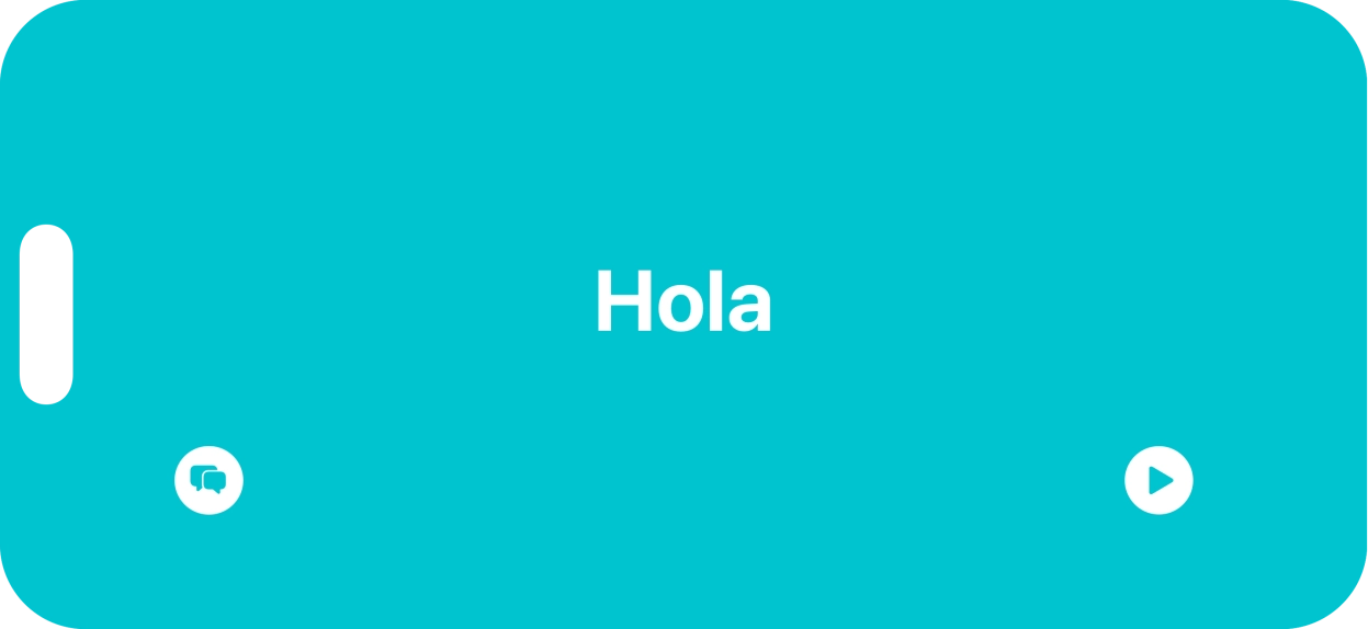 Press the split view icon to go back to display of both languages.