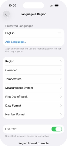 Press Add Language....