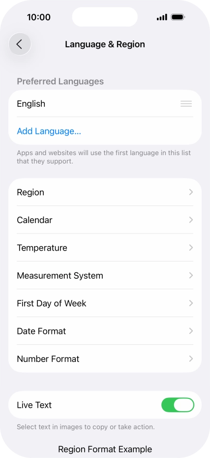 Press Add Language....